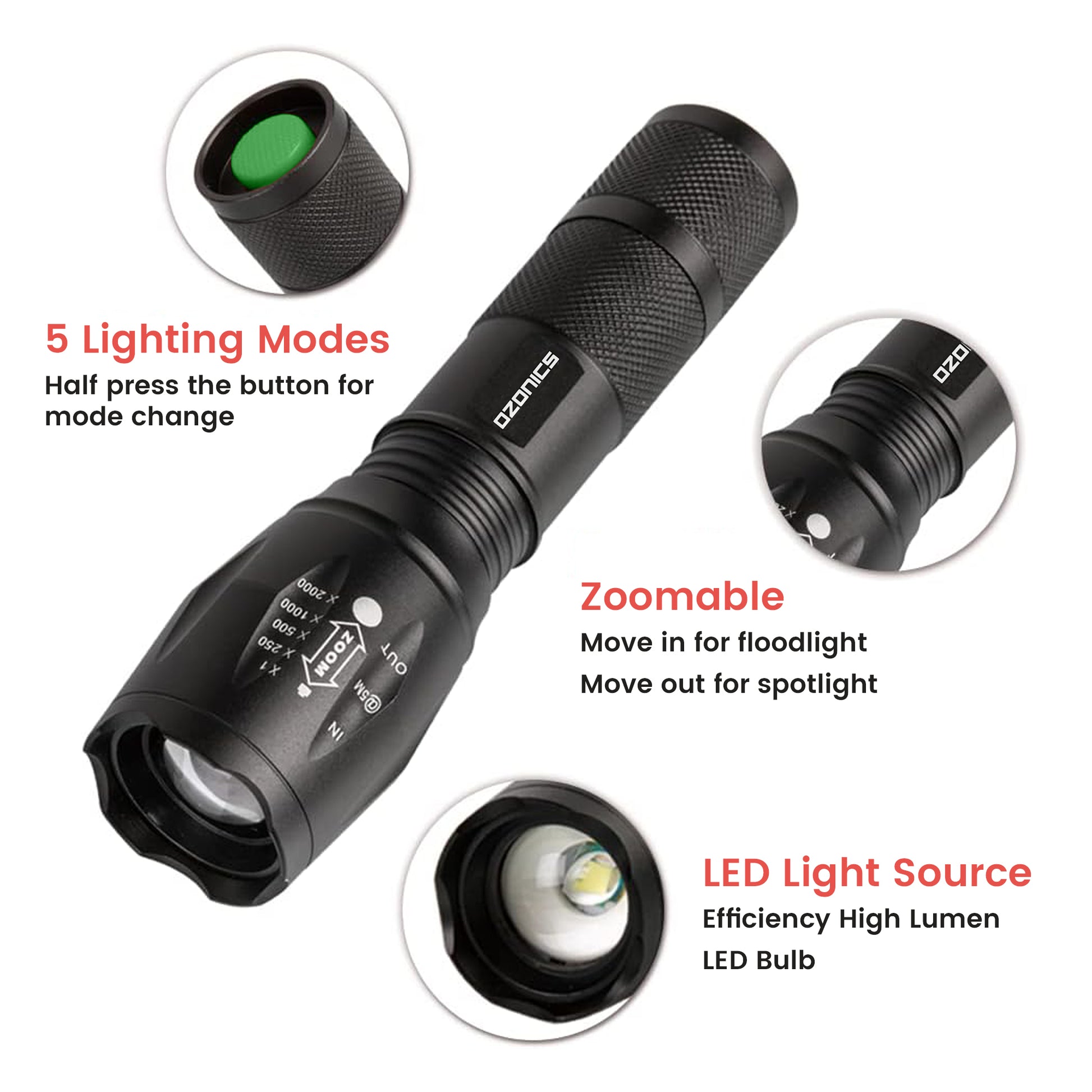 LED Hunting Flashlight-4