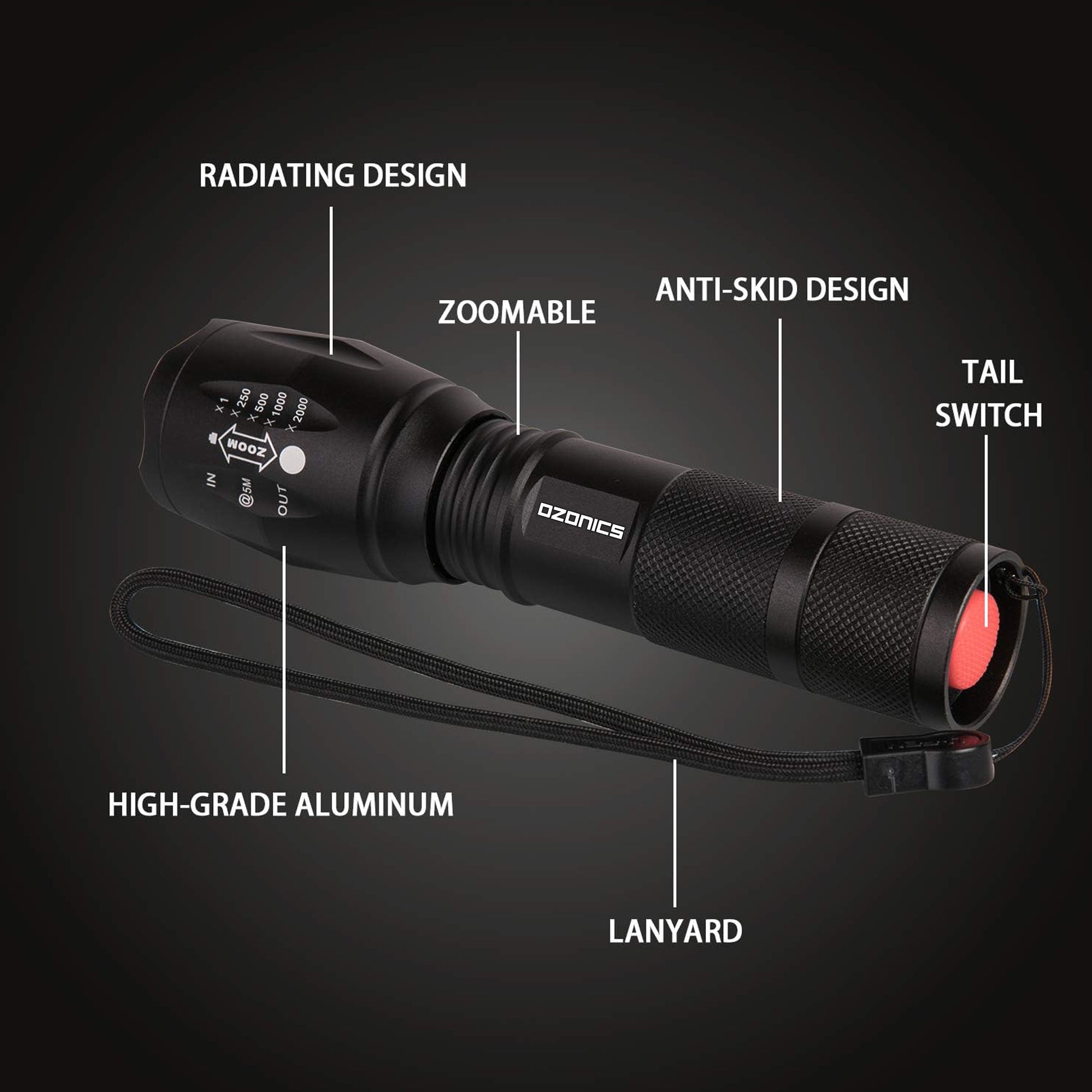 LED Hunting Flashlight-5