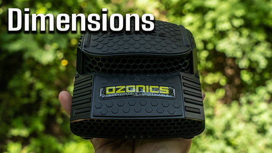 Ozonics HR600 Dimensions