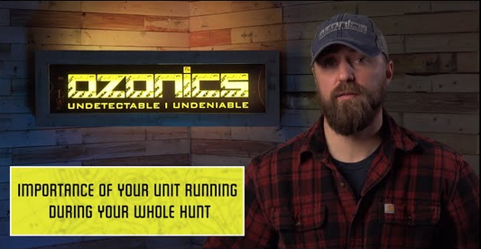 Why it's important to keep your Ozonics running the entire hunt