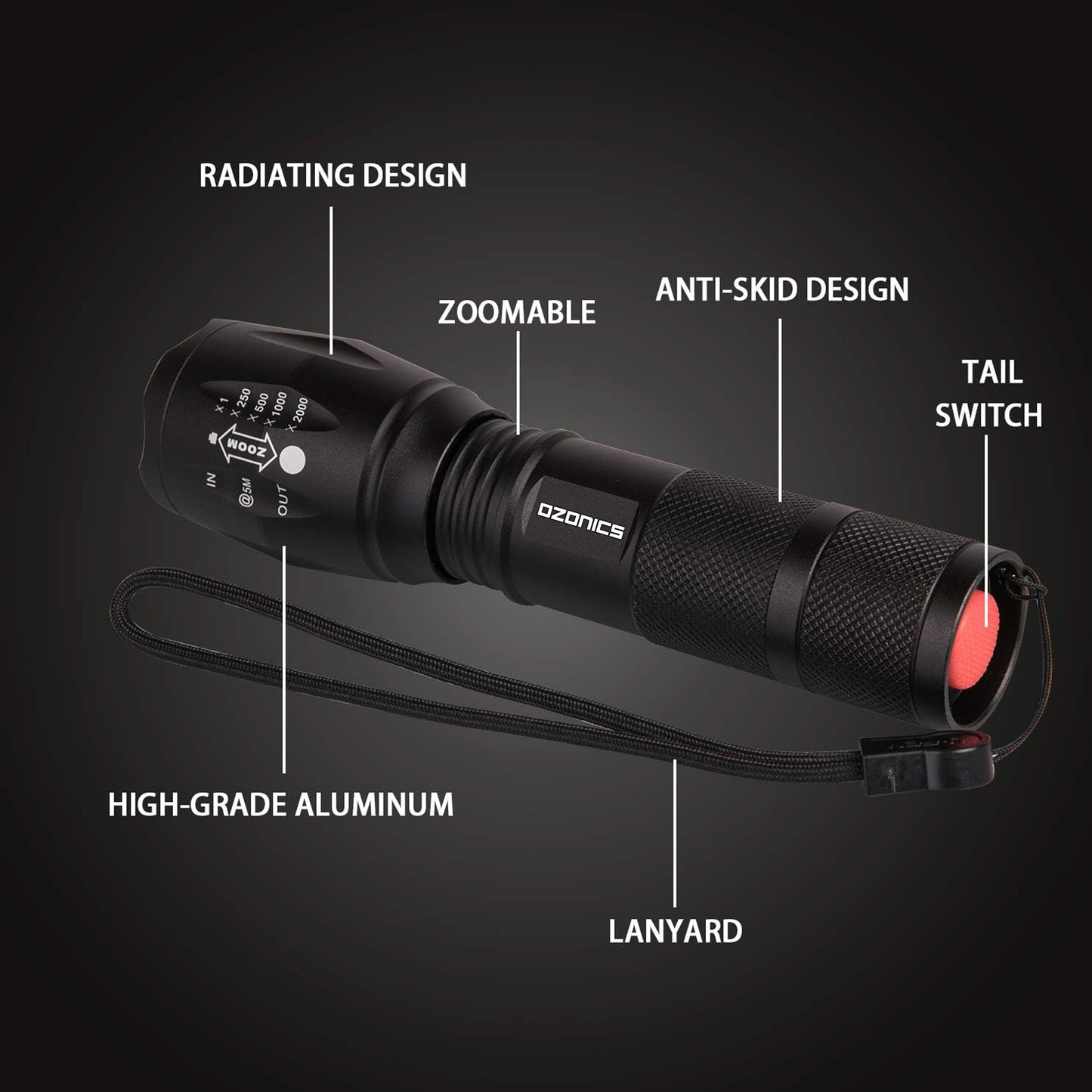 LED Hunting Flashlight